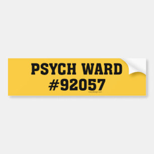 Psych Ward #92057 Autoaufkleber