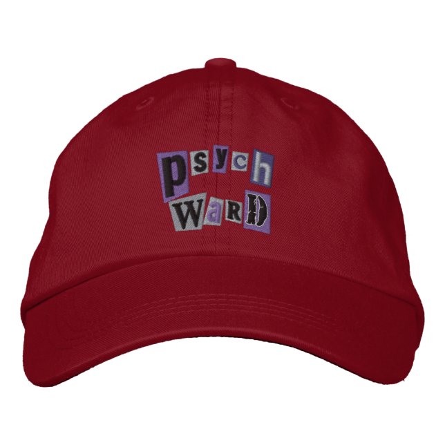 Psych Ward Bestickte Baseballkappe (Vorderseite)