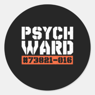 Psych Ward Tal Hospital Patient Asyl Runder Aufkleber