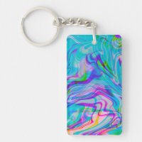 Psychadelic Liquid Abstraktes Muster Blau