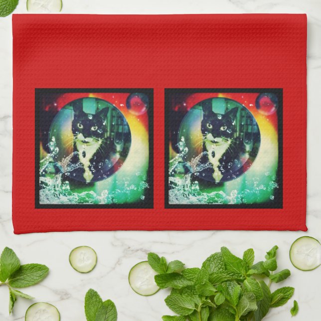 Psychadelic Lucy Küchentuch (Gefaltet)