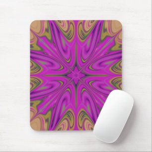 Psychadelische Flüssige Farbige Abstrakte Violette Mousepad
