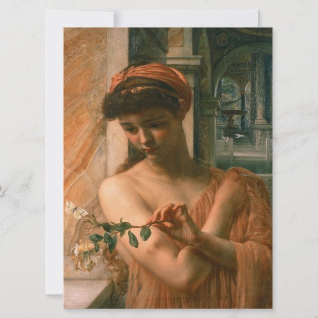 Psyche im Tempel der Liebe (von Edward Poynter) Karte (Vorderseite)