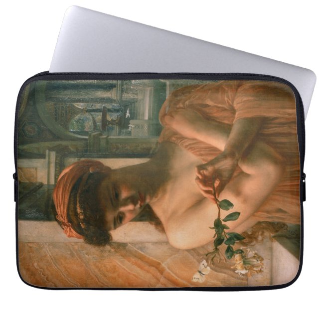 Psyche im Tempel der Liebe (von Edward Poynter) Laptopschutzhülle (Vorderseite)