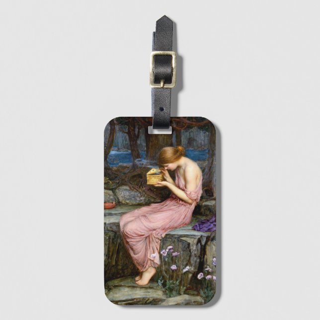Psyche öffnet die Golden Box Wasserhaus Malerei Gepäckanhänger (Vorderseite Vertikal)