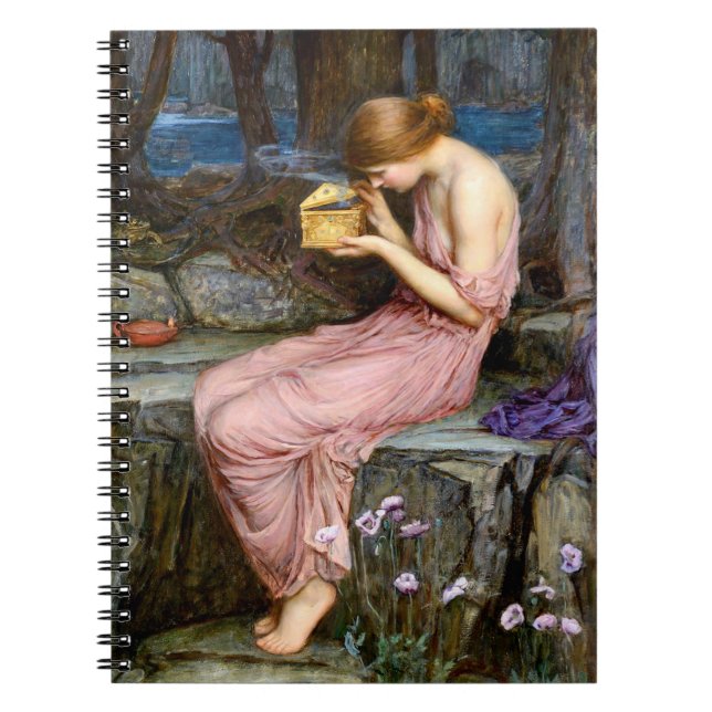 Psyche öffnet die Golden Box Wasserhaus Malerei Notizblock (Vorderseite)