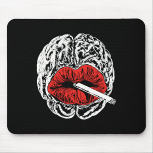 Psyche raucht Aufkleber Mousepad