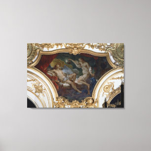 Psyche und Amor, Deckenverkleidung vom Salonde Leinwanddruck