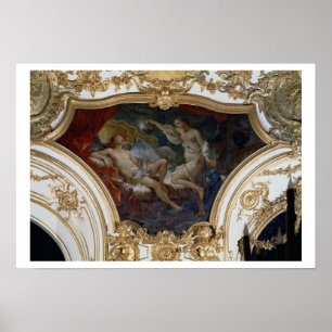 Psyche und Amor, Deckenverkleidung vom Salonde Poster