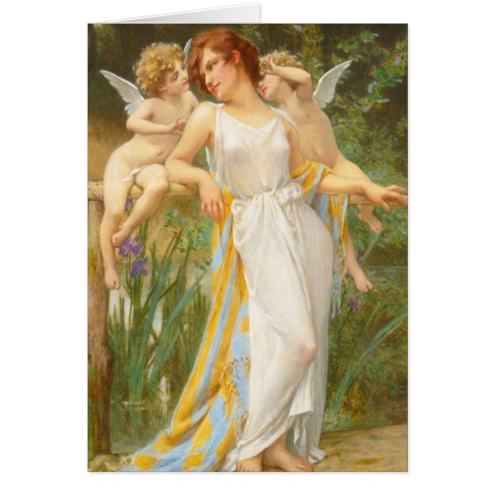 Psyche und kleine Amoren Karte