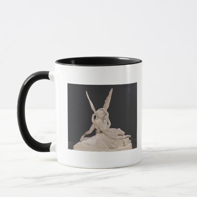 Psyche wieder belebt durch den Kuss von Amor Tasse (Links)