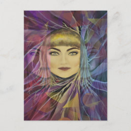 Psychedelia Dreamy Girl Postkarte