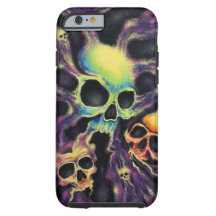 "Psychedelia" Skull Cluster Phone Case