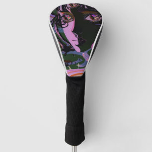 Psychedelic 3rd Eye Anime Girl Golf Headcover