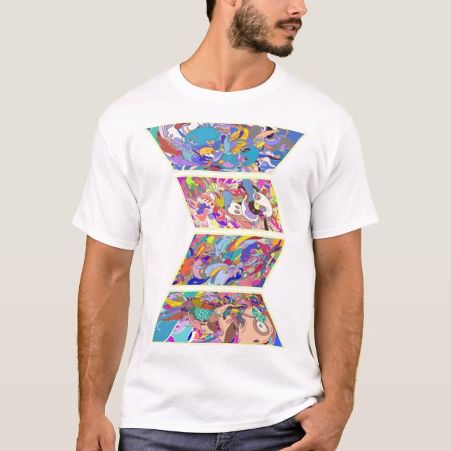 Psychedelic Acid Folk Trance Rock EDM Goa Rave T-Shirt (Vorderseite)
