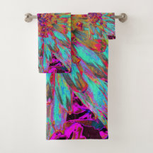 Psychedelic Aquamarin Blue Abstrakt Decorative Dah