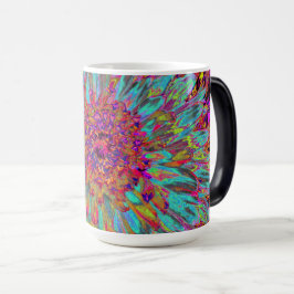 Psychedelic Aquamarin Blue Abstrakt Decorative Dah Verwandlungstasse