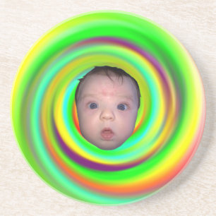 Psychedelic Baby Sandstein Untersetzer