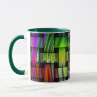 Psychedelic Basket Weave Keramik Tasse