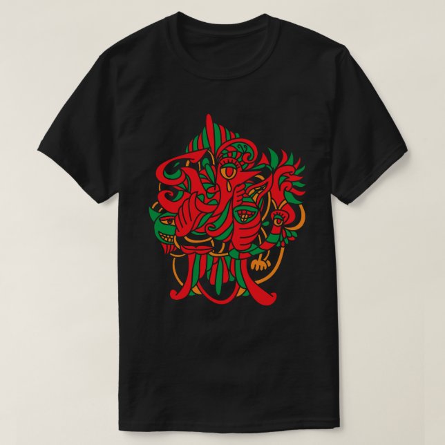 Psychedelic Bird T-Shirt (Design vorne)