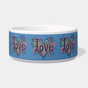Psychedelic Boho Liebe Letting mit floraler Akzent Napf