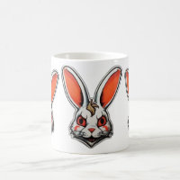 Psychedelic Bunny Psycho Classic Tasse