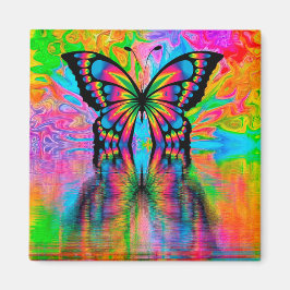 Psychedelic Butterfly Magnet