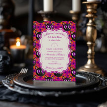 Psychedelic Cat Halloween Baby Shower