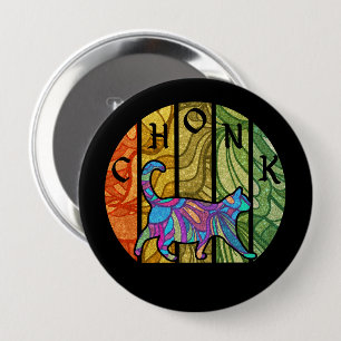 Psychedelic Cat - Trippy Feline Art Button