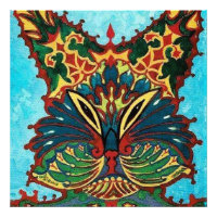 "Psychedelic Chinese Cat" by Louis Wain
