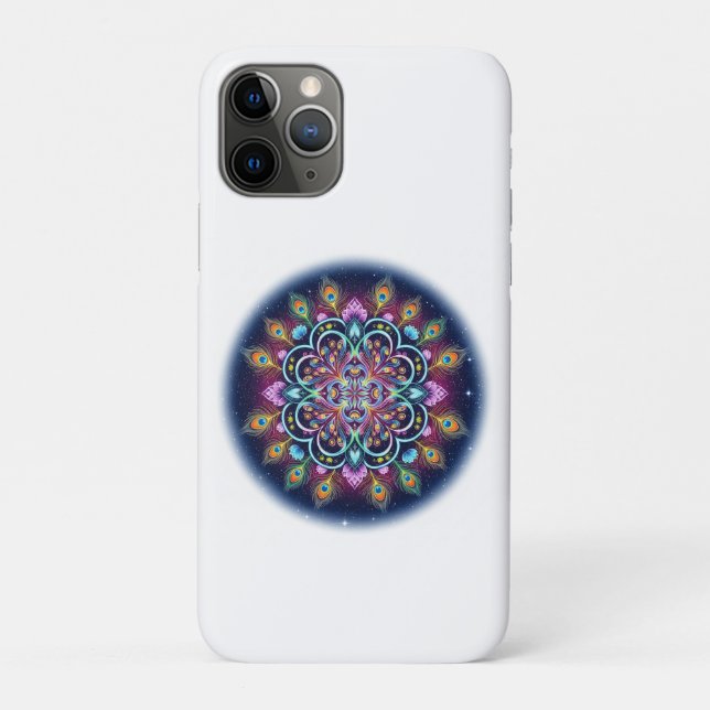 Psychedelic Cosmic Mandala iPhone 11 Pro Case (Rückseite)