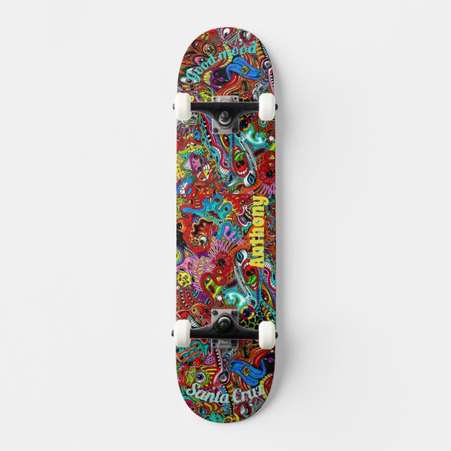 Psychedelic Deck für Skateboard (Vorderseite)