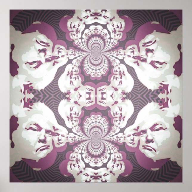 Psychedelic Donald Trump Poster (Vorne)