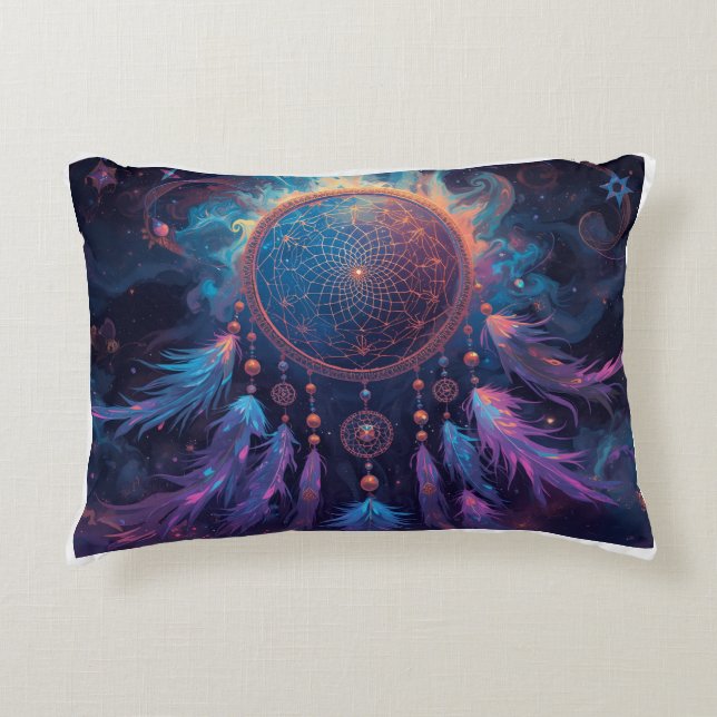 psychedelic dreamcatcher cushion dekokissen (Vorderseite)