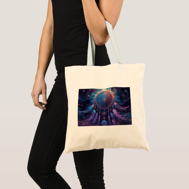Psychedelic dreamcatcher tote bag tragetasche (Vorderseite (Produkt))