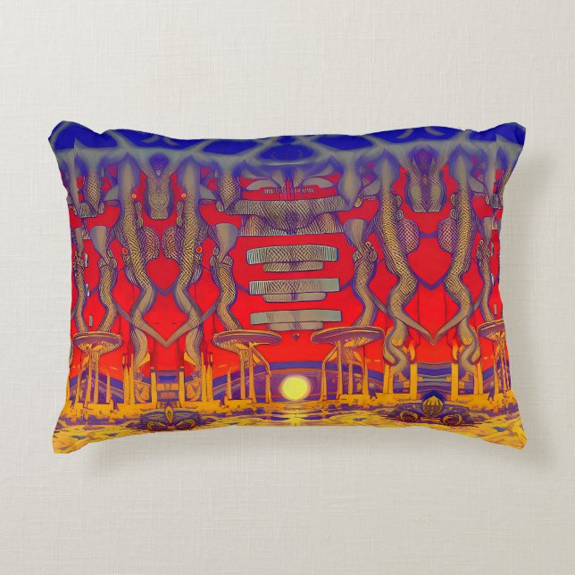 Psychedelic Dreamland Dekokissen (Vorderseite)