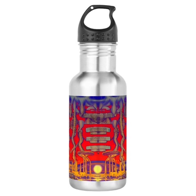 Psychedelic Dreamland Edelstahlflasche (Vorderseite)