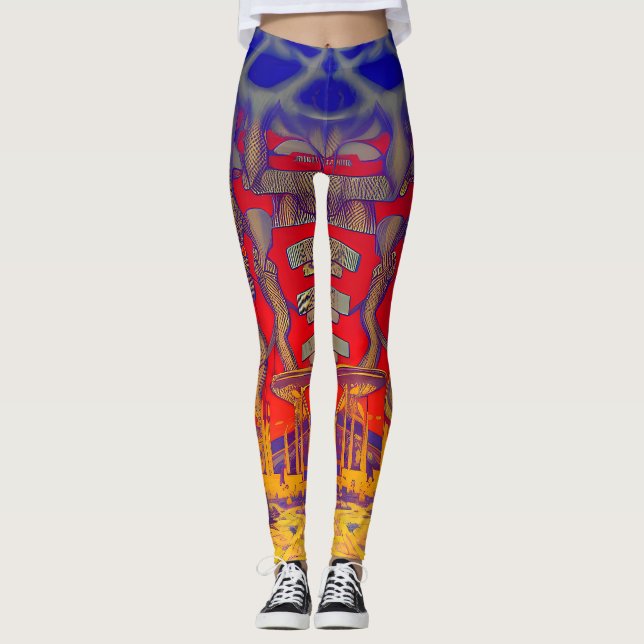 Psychedelic Dreamland Leggings (Vorderseite)