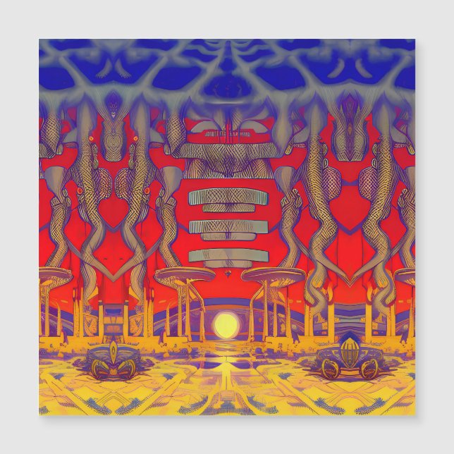 Psychedelic Dreamland Magnetkarte (Vorderseite)