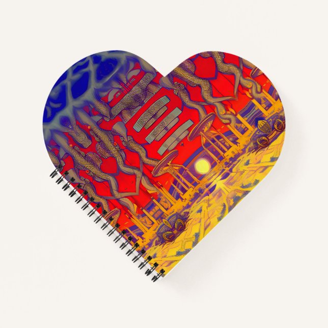 Psychedelic Dreamland Notizbuch (Vorderseite)