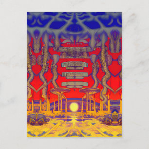 Psychedelic Dreamland Postkarte