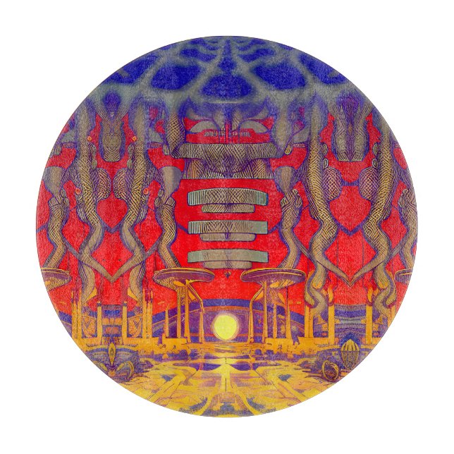 Psychedelic Dreamland Schneidebrett (Vorderseite)