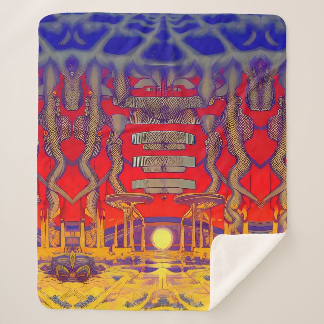 Psychedelic Dreamland Sherpadecke (Vorderseite)