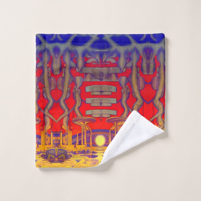 Psychedelic Dreamland Waschlappen (Waschlappen)