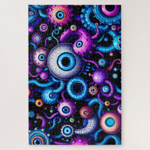 Psychedelic Eye Monster World- Alien Tentacle Horr
