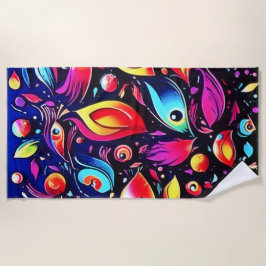 Psychedelic Feather Dream Strandtuch