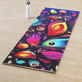 Psychedelic Feather Dream Yogamatte