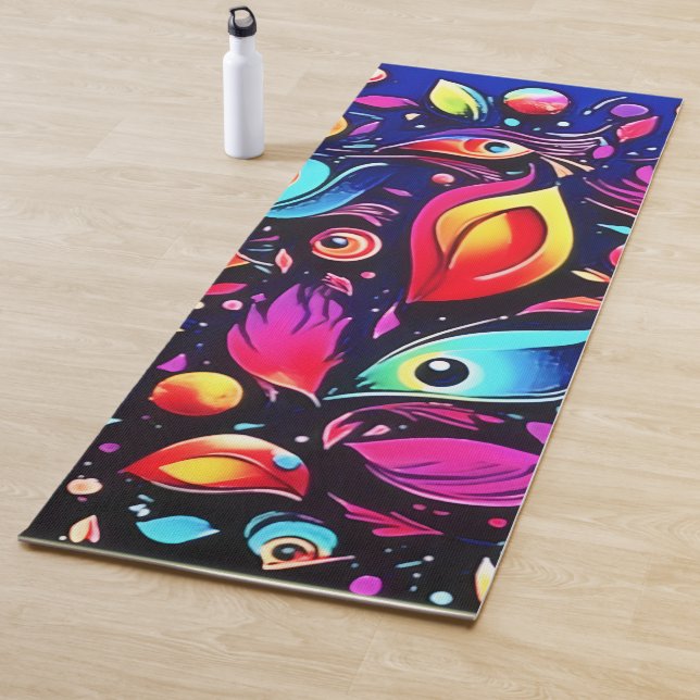 Psychedelic Feather Dream Yogamatte (Beispiel)