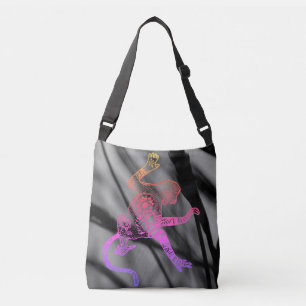 Psychedelic Fire Mandala Monkey Bag Tragetaschen Mit Langen Trägern