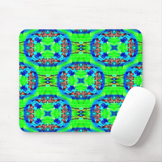 Psychedelic flowers..... mousepad (Mit Mouse)